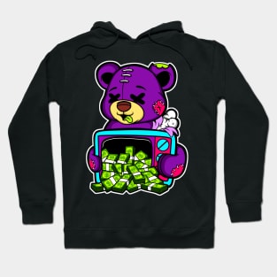 teddy bear and cash Hoodie